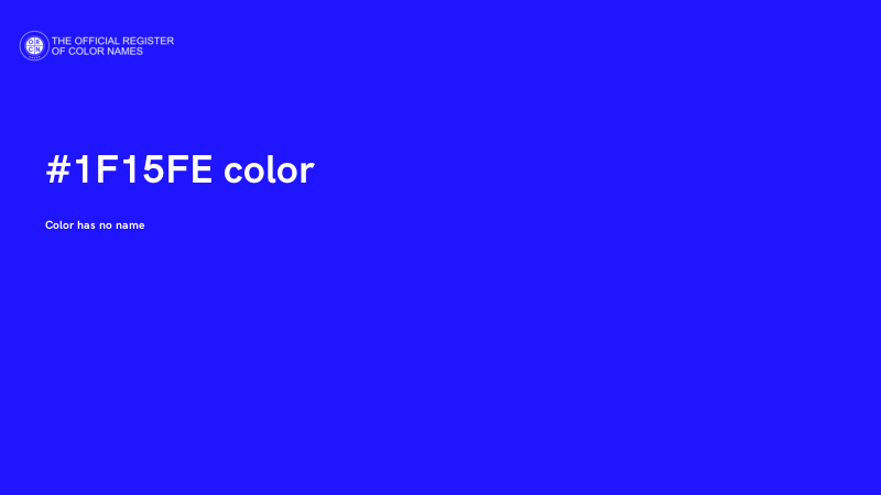 #1F15FE color image