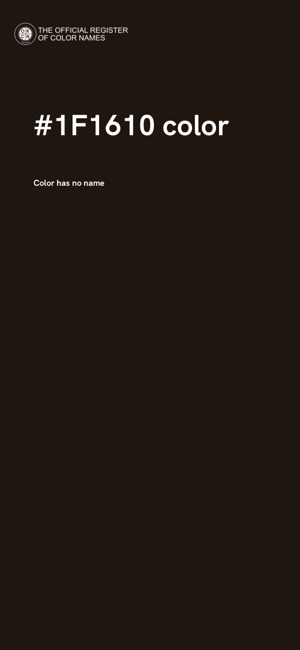 #1F1610 color image