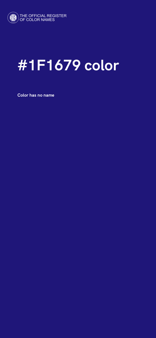 #1F1679 color image