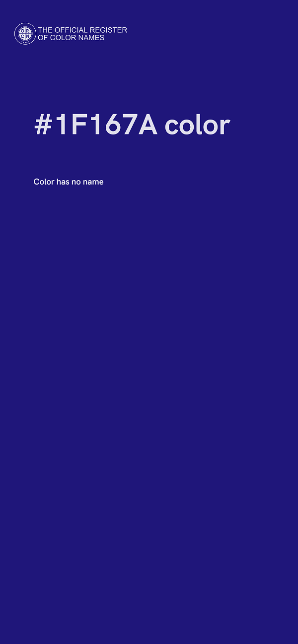#1F167A color image