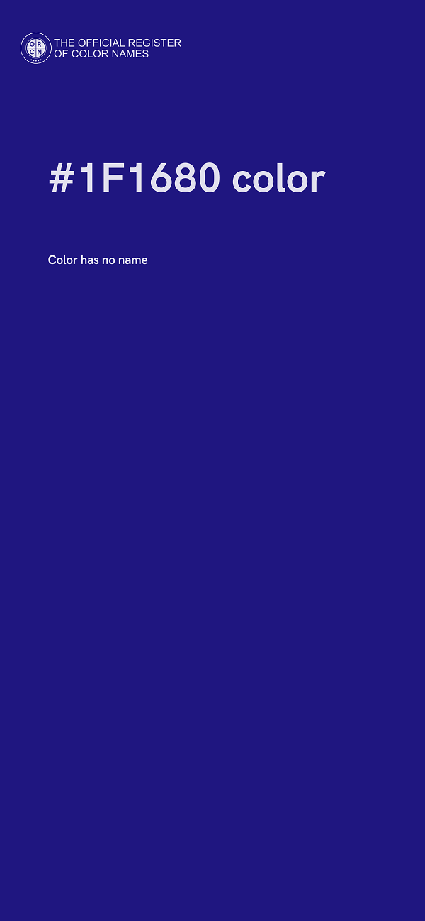 #1F1680 color image