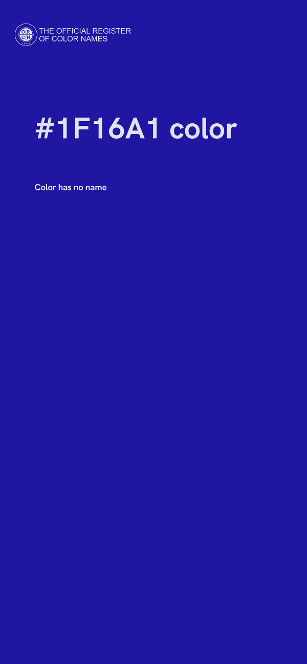 #1F16A1 color image