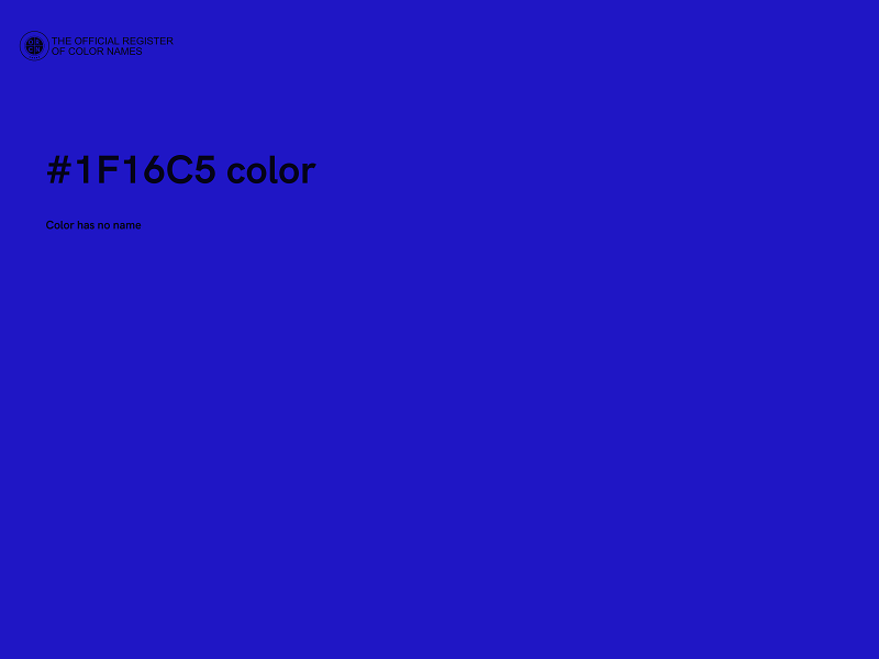 #1F16C5 color image