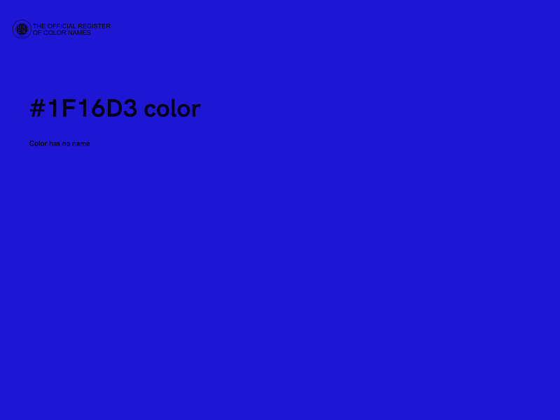 #1F16D3 color image