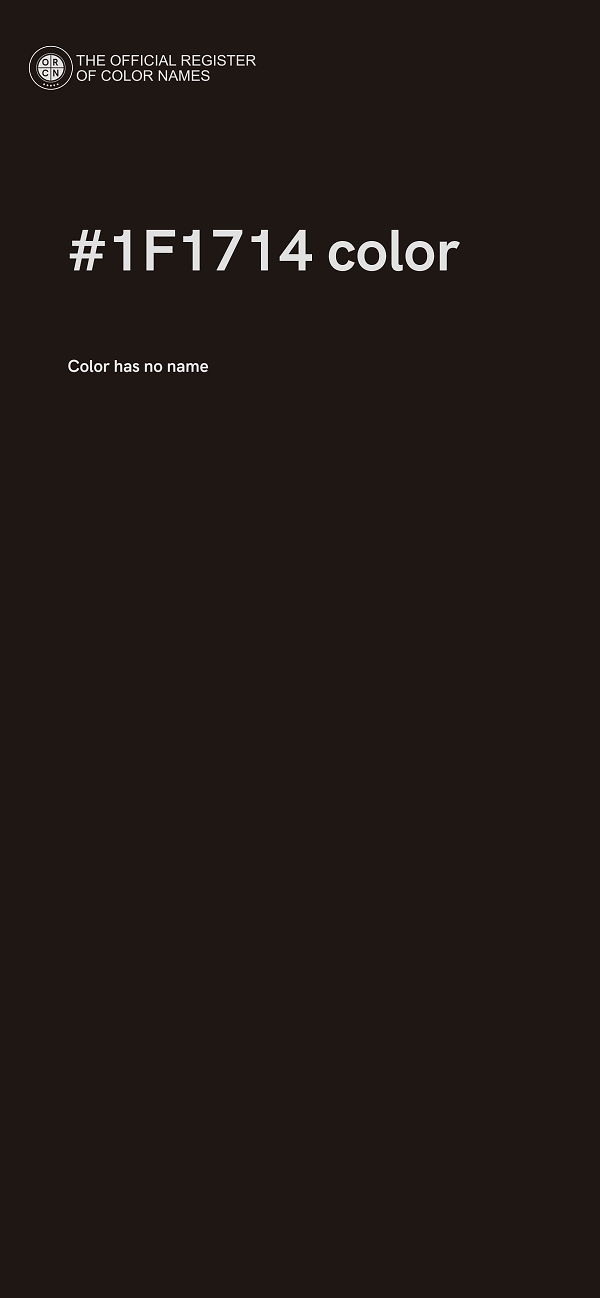 #1F1714 color image
