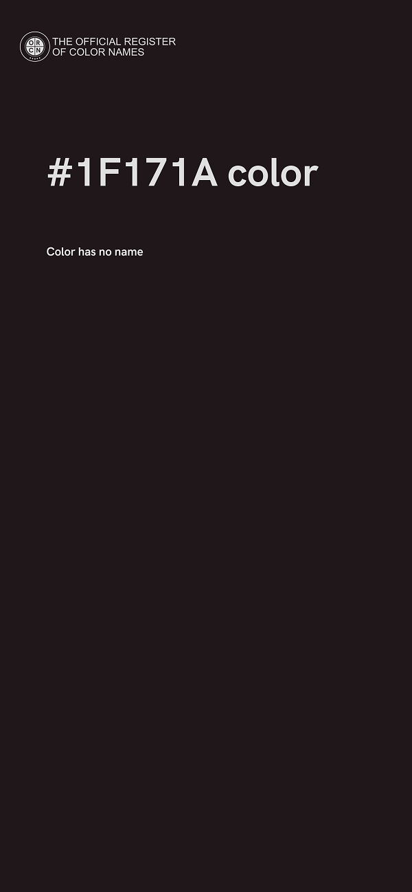 #1F171A color image