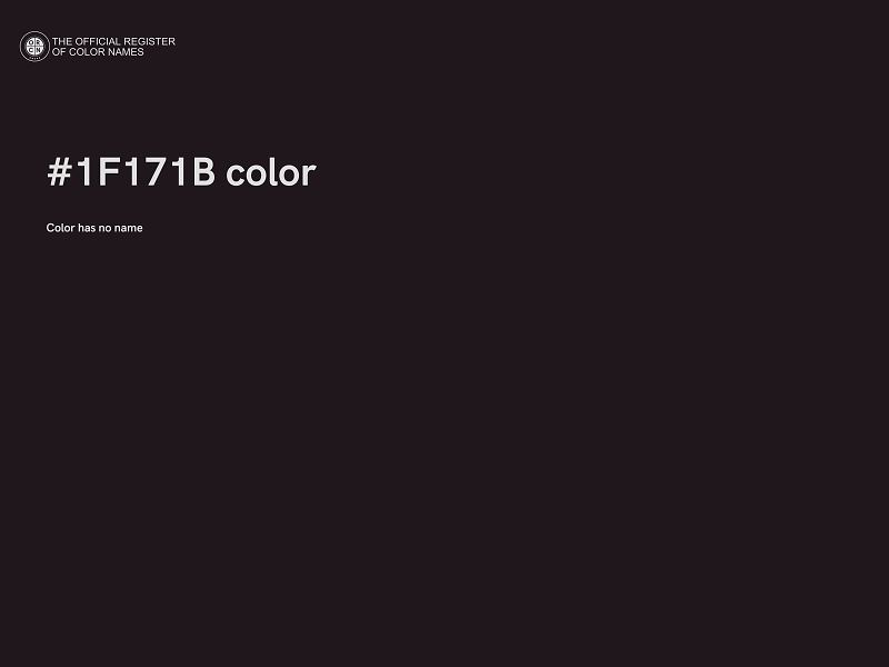 #1F171B color image