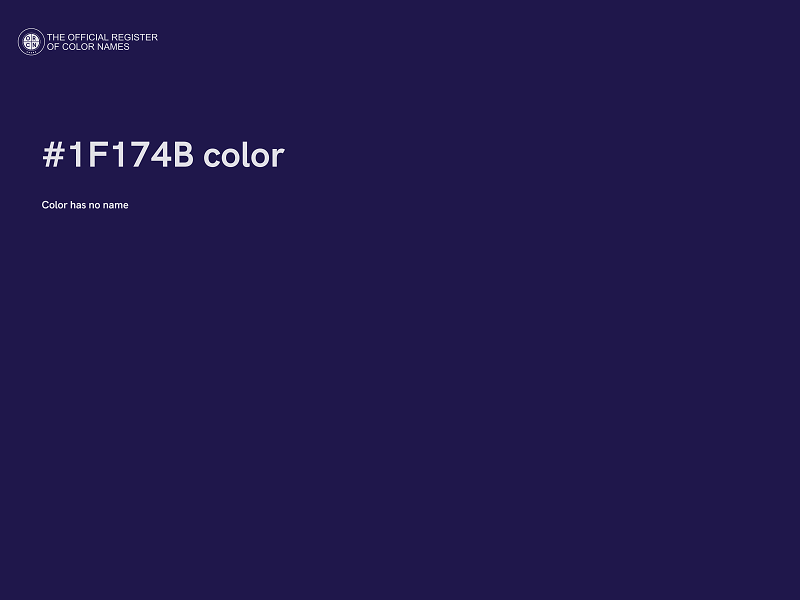 #1F174B color image