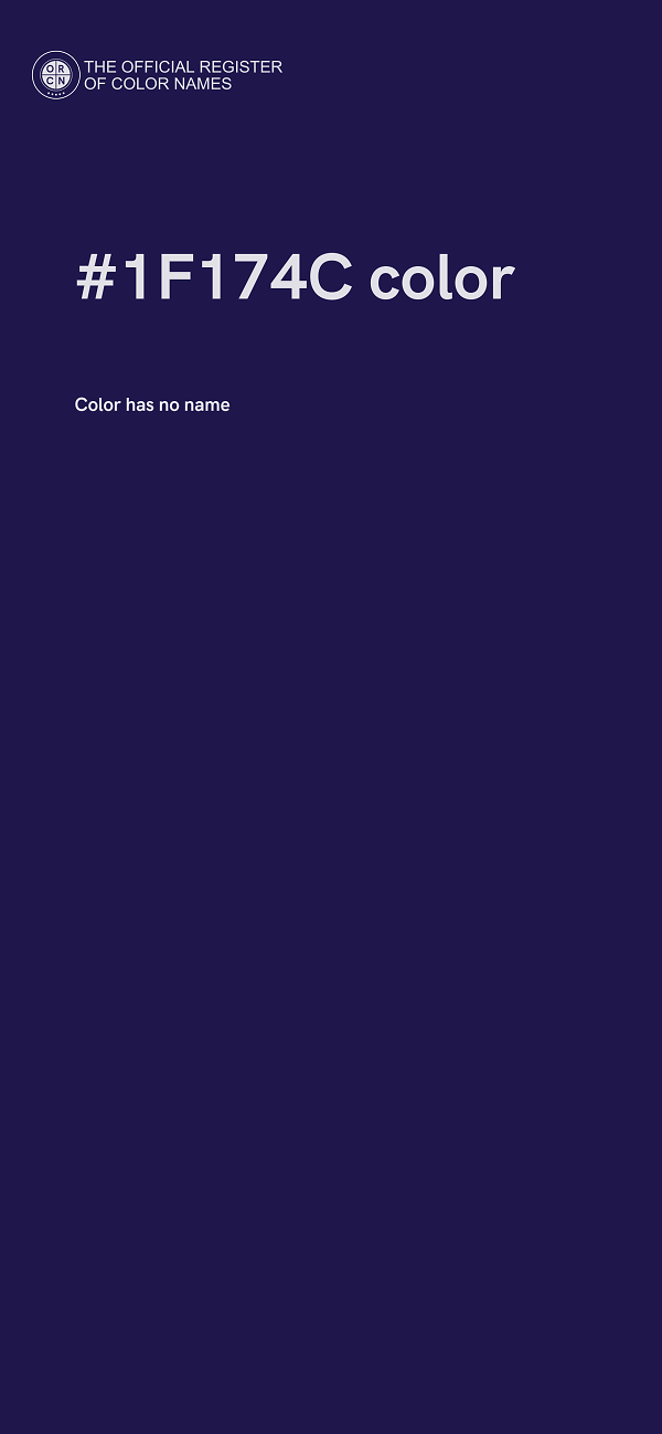 #1F174C color image