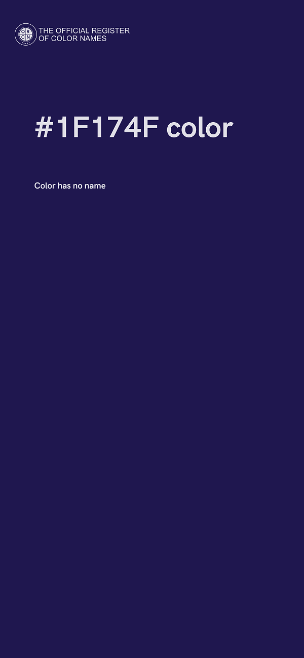#1F174F color image