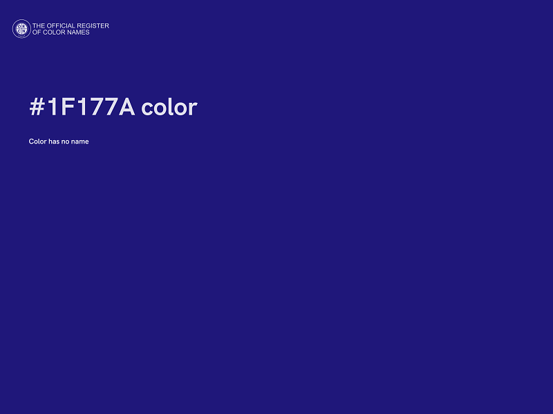 #1F177A color image