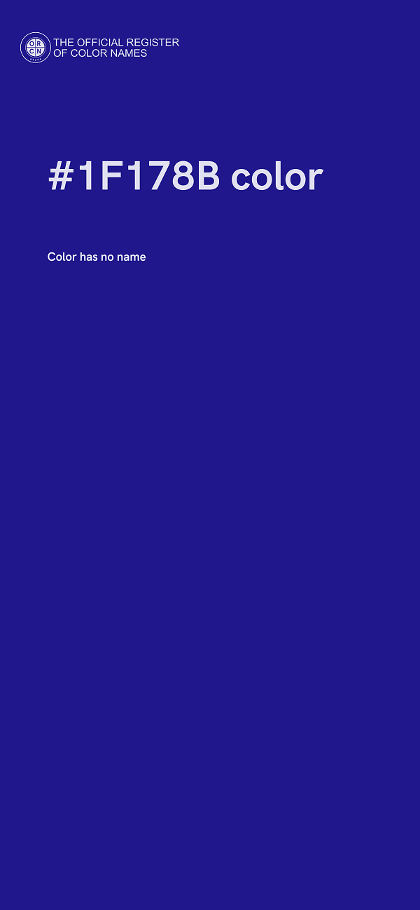 #1F178B color image