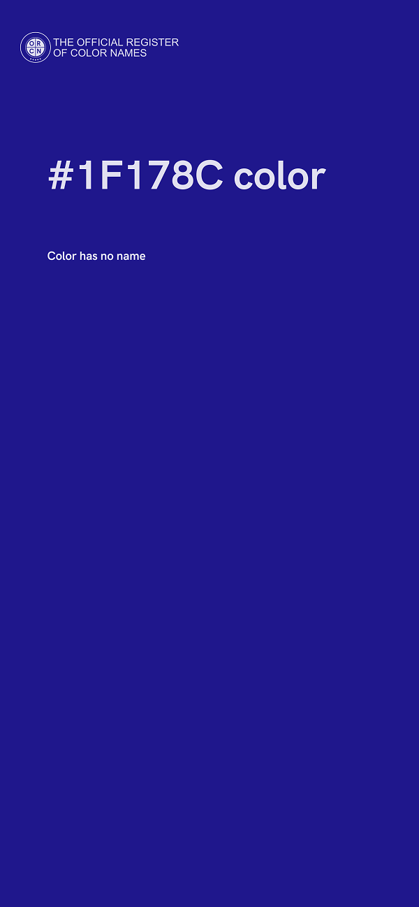 #1F178C color image