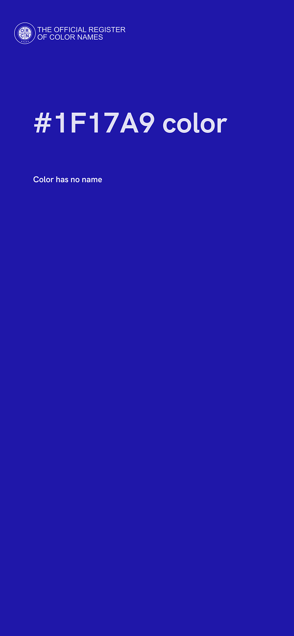 #1F17A9 color image
