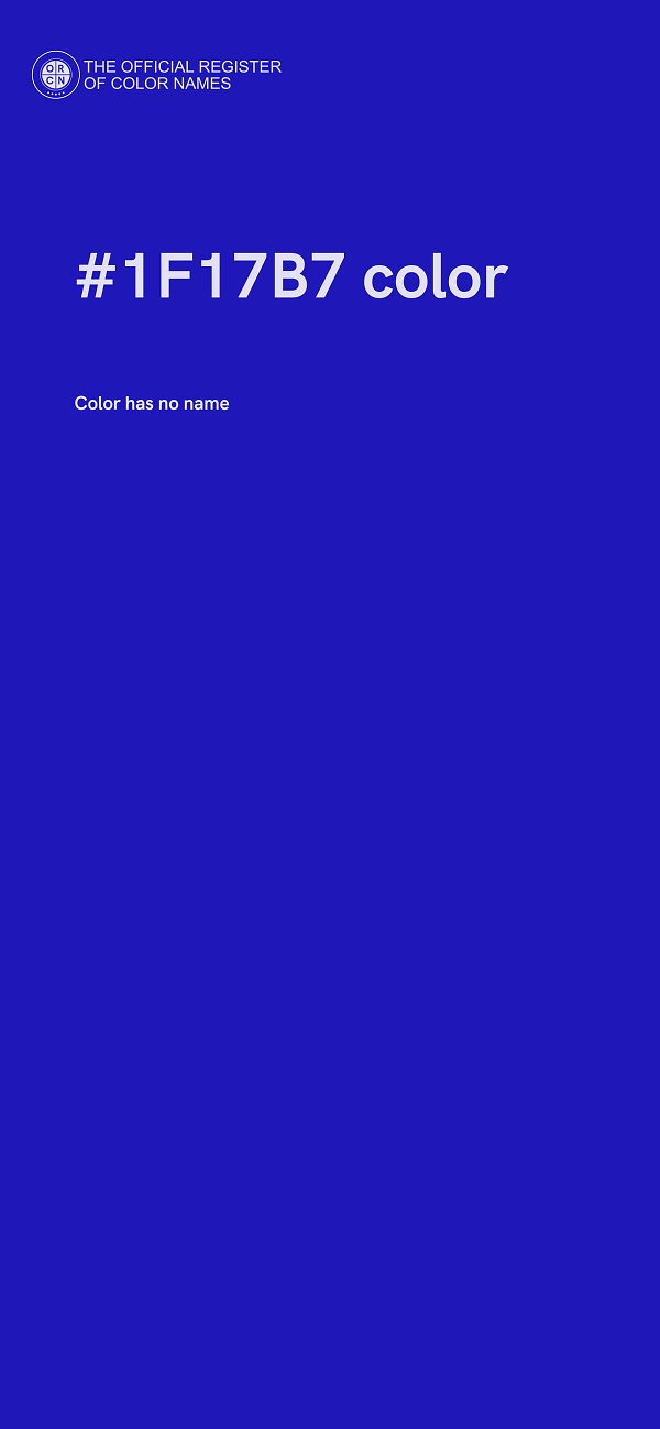 #1F17B7 color image