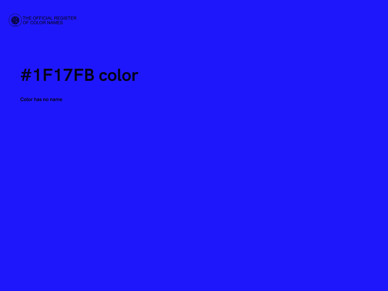 #1F17FB color image