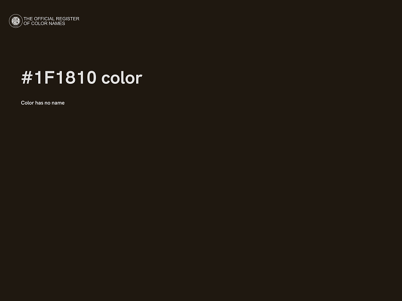 #1F1810 color image