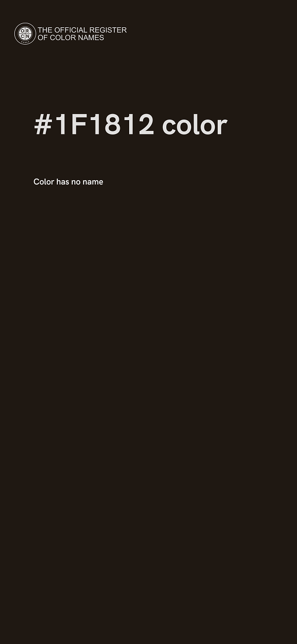 #1F1812 color image