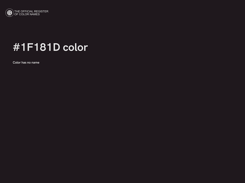 #1F181D color image