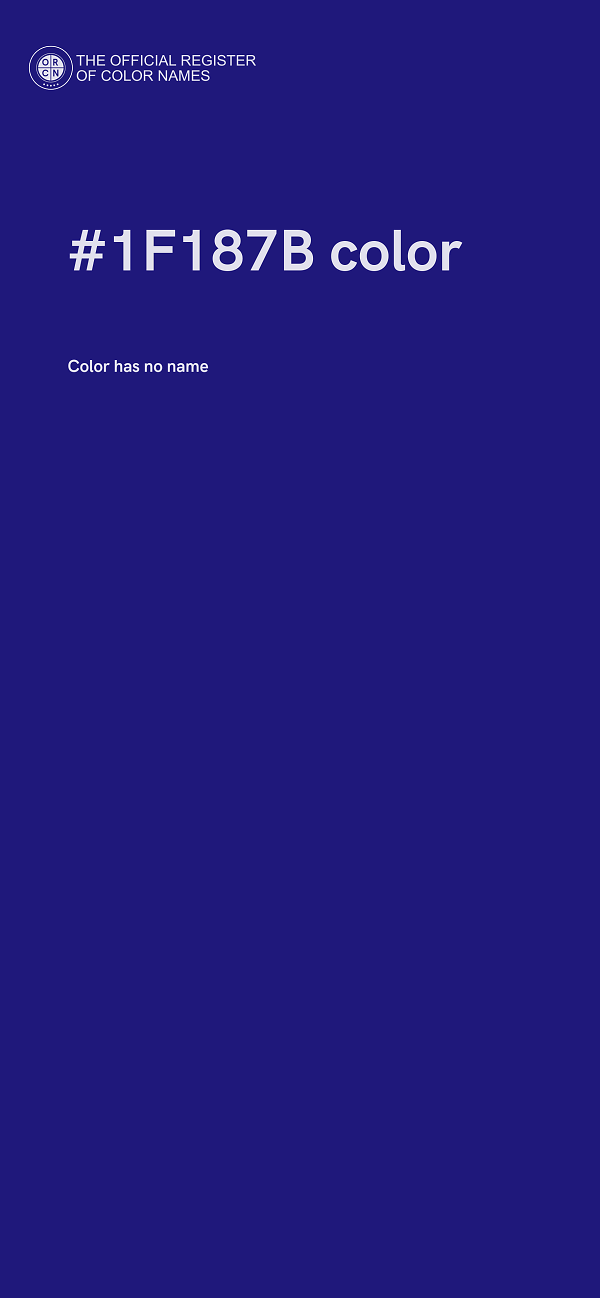 #1F187B color image