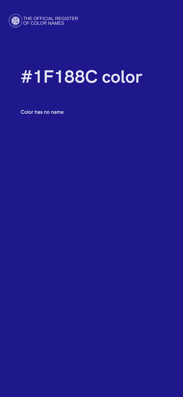 #1F188C color image
