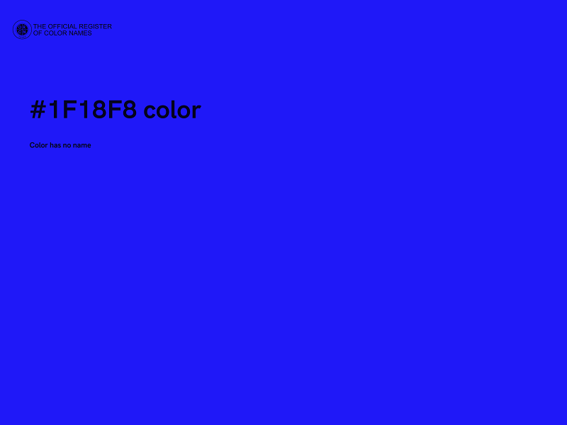 #1F18F8 color image