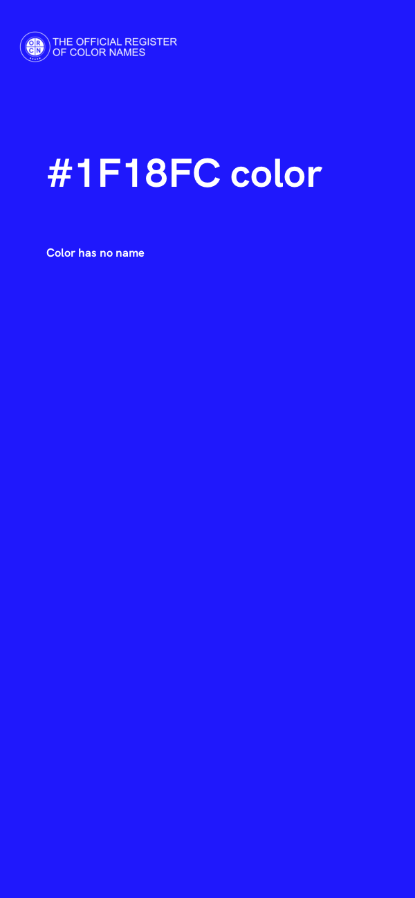 #1F18FC color image