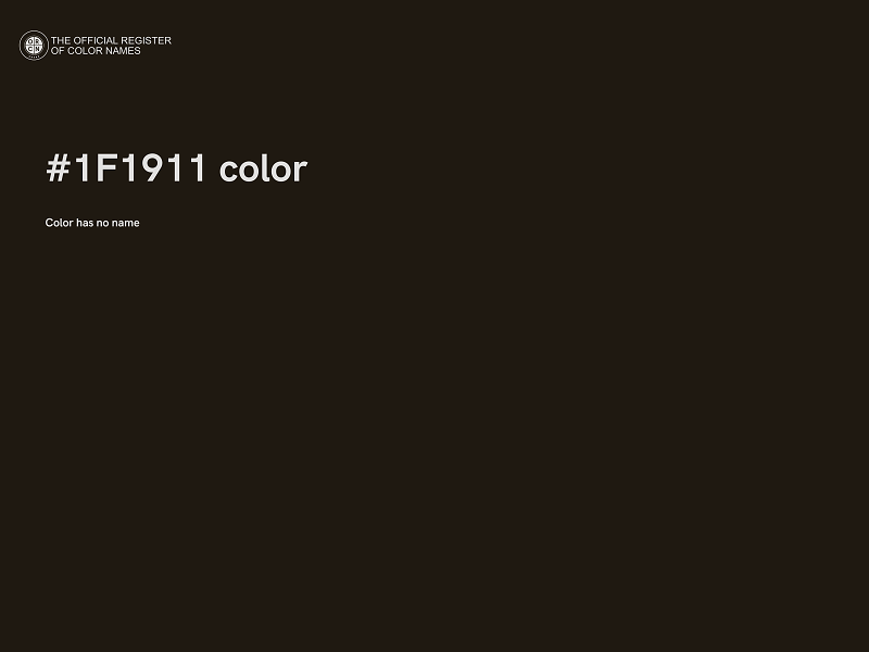 #1F1911 color image