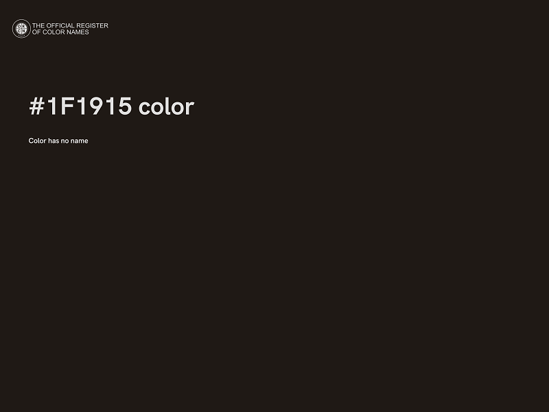 #1F1915 color image