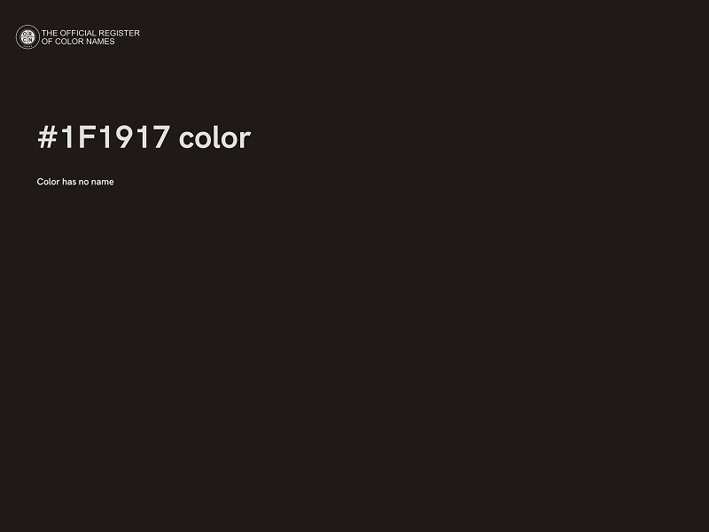 #1F1917 color image