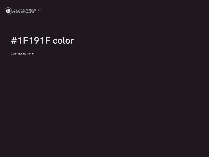 #1F191F color image