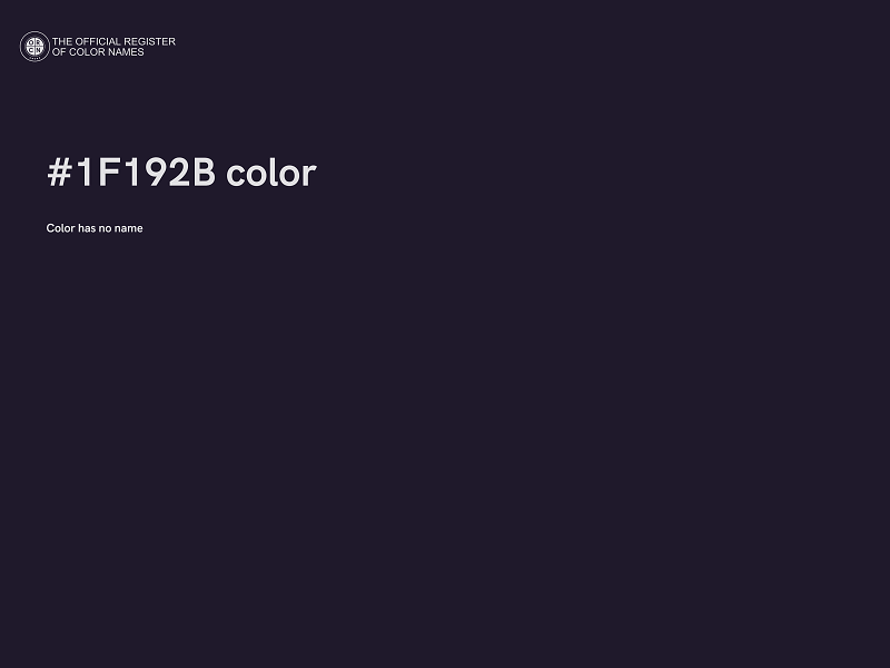#1F192B color image