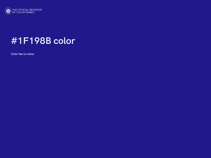 #1F198B color image