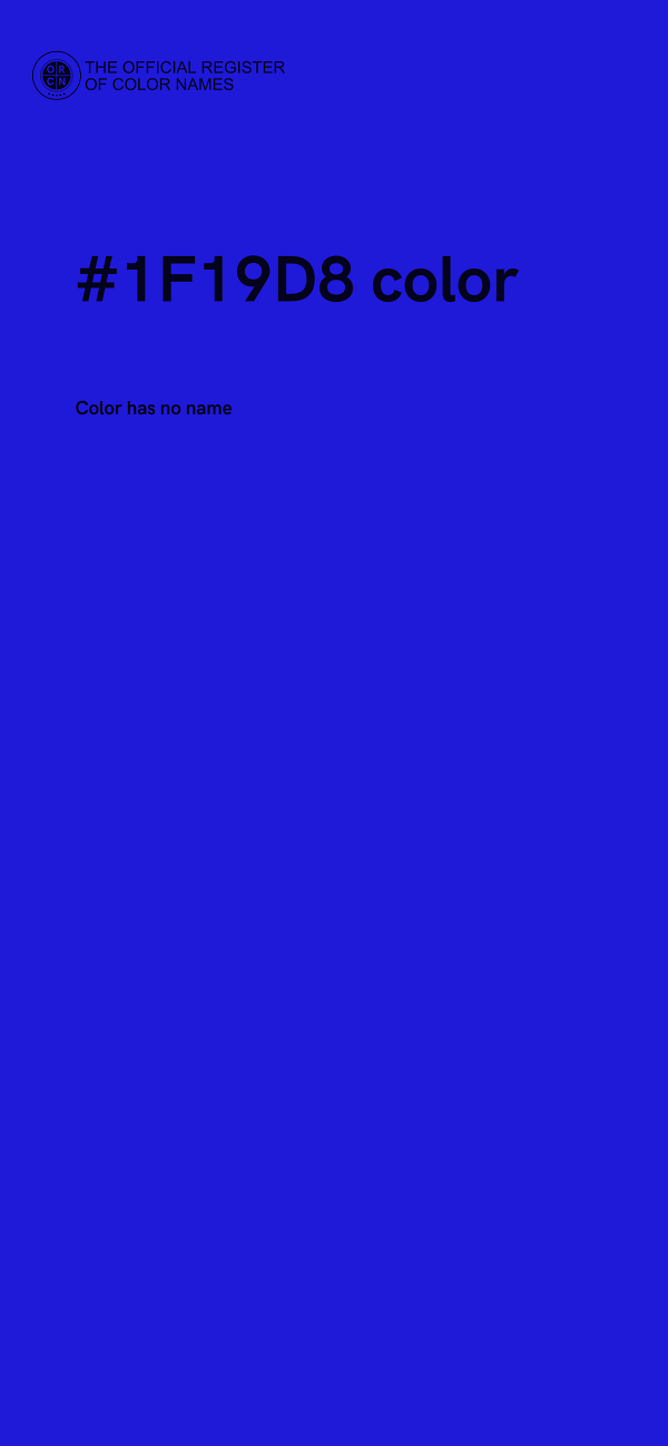 #1F19D8 color image