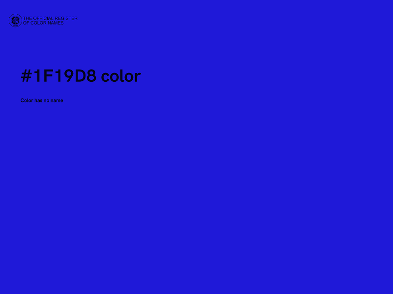 #1F19D8 color image