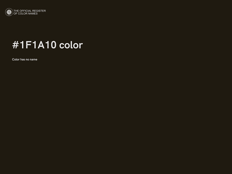 #1F1A10 color image