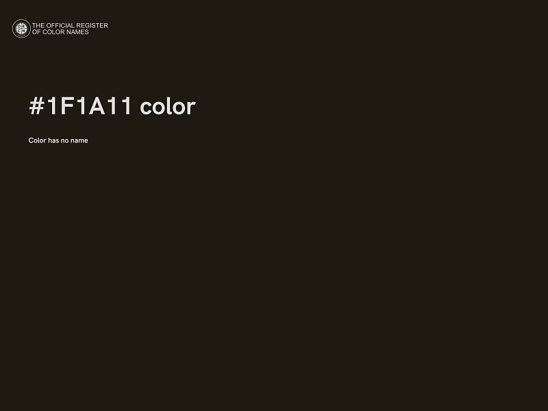 #1F1A11 color image