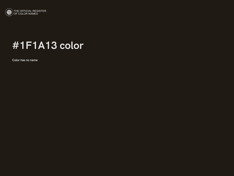 #1F1A13 color image