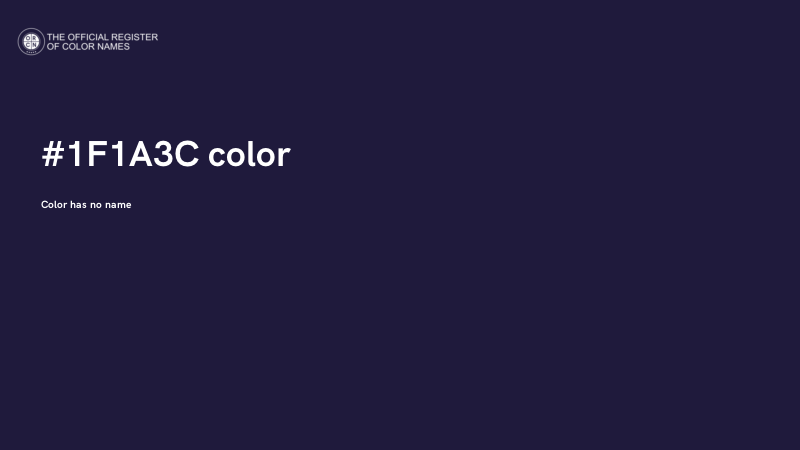 #1F1A3C color image