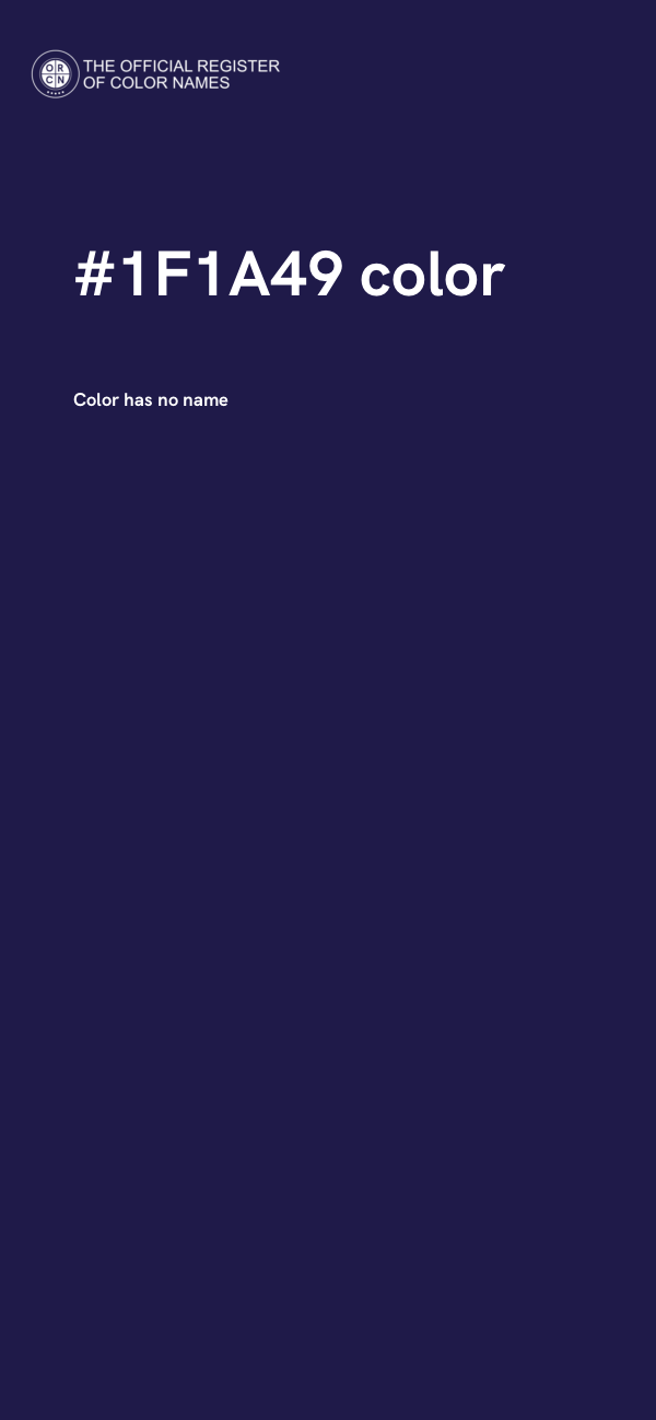 #1F1A49 color image