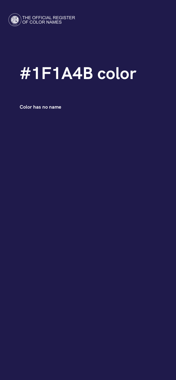 #1F1A4B color image