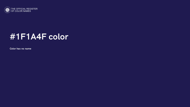 #1F1A4F color image