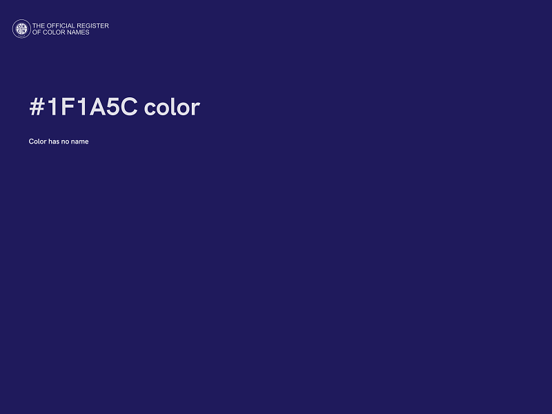 #1F1A5C color image