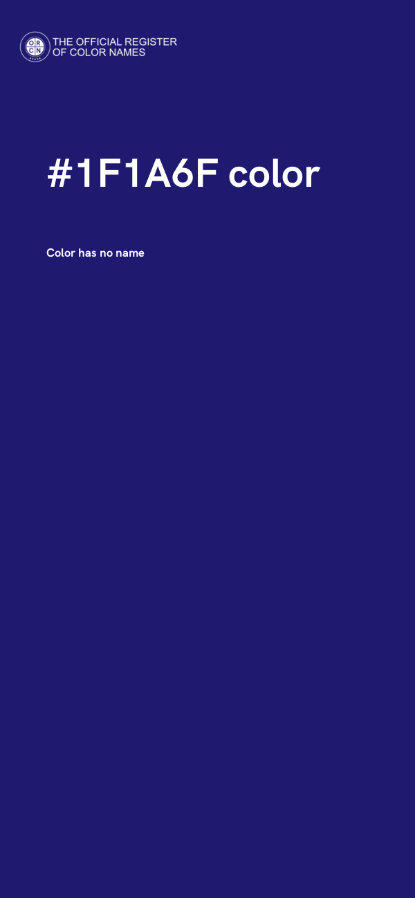 #1F1A6F color image