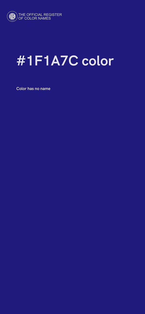#1F1A7C color image