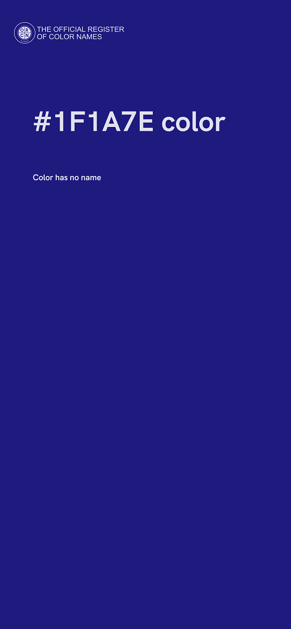 #1F1A7E color image