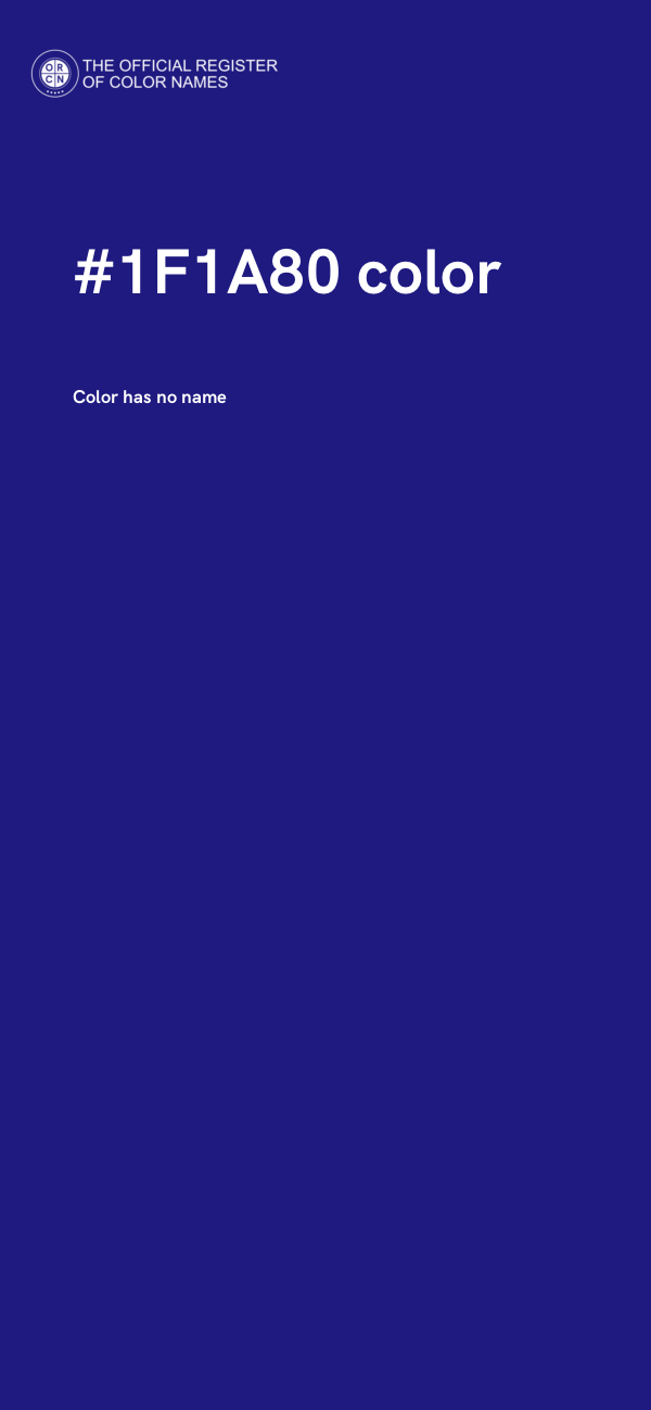 #1F1A80 color image