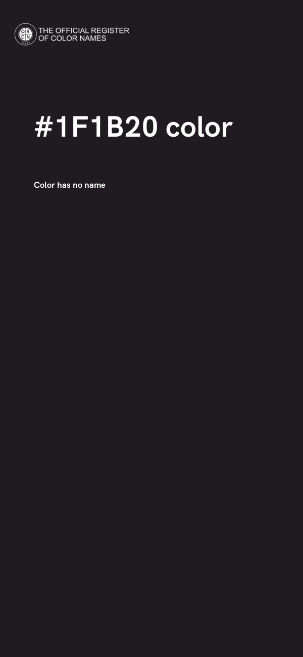 #1F1B20 color image