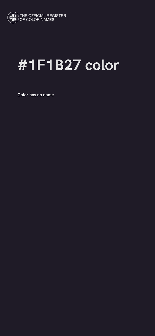 #1F1B27 color image