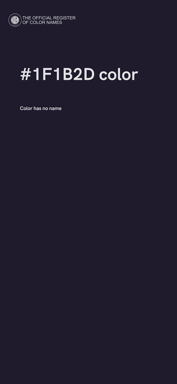 #1F1B2D color image
